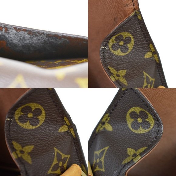 Authentic LOUIS VUITTON Saint Cloud MM Shoulder Bag Monogram Leather Brown - Picture 3 of 16